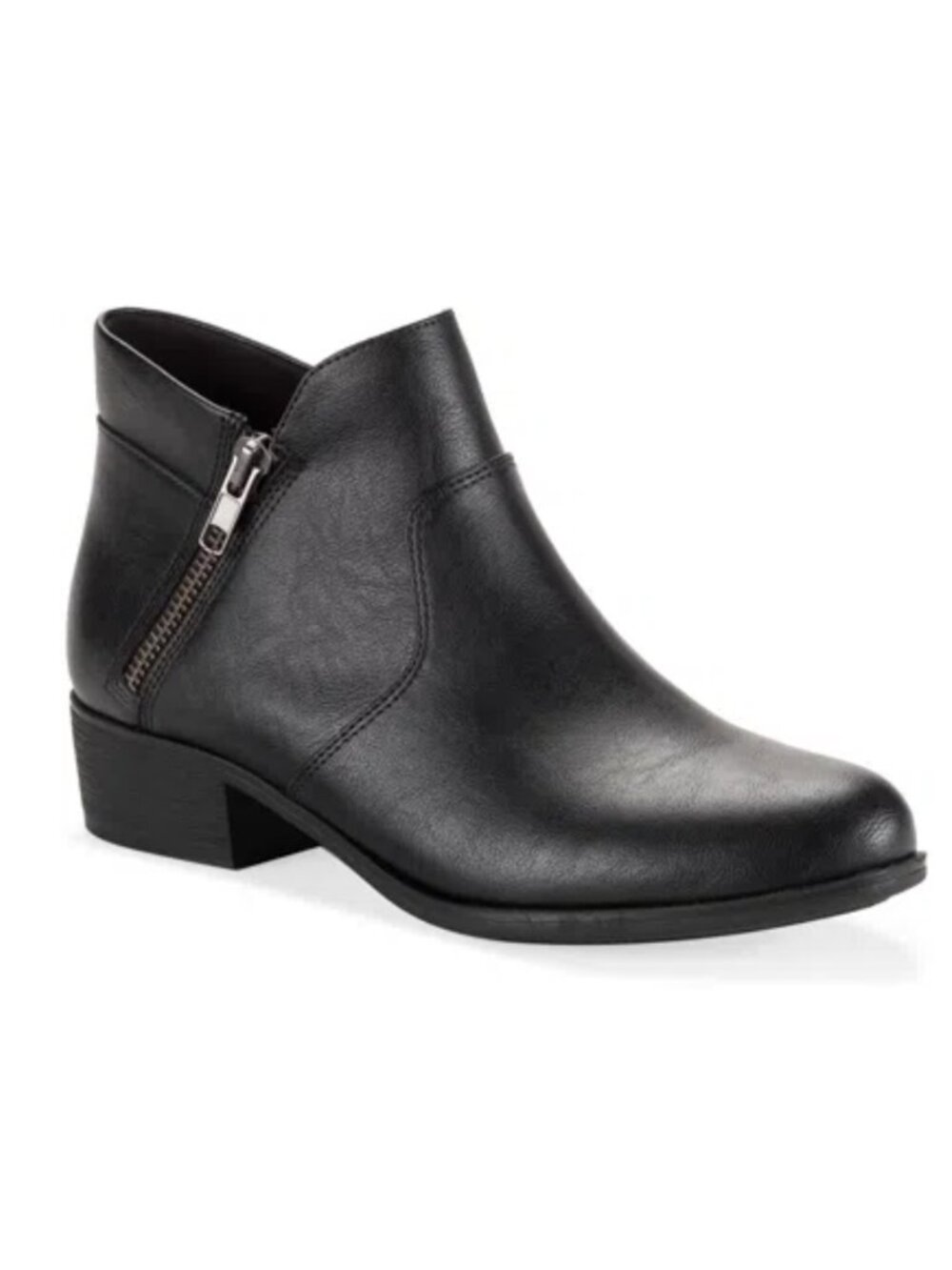 Style & Co Ameliaa Classic Low Heel Ankle Boots Black Women's - 5M